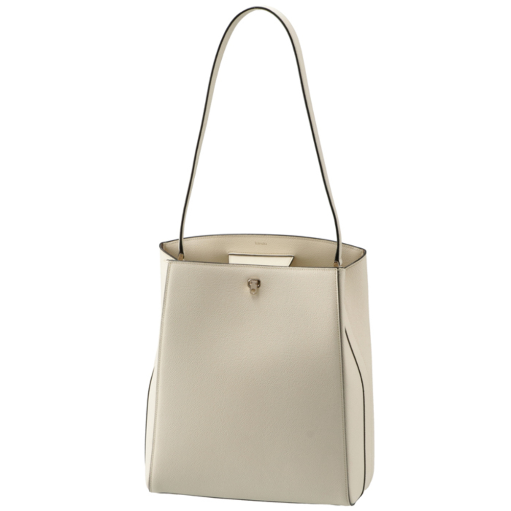 Valextra Brera Shoulder Tote Bag Pergamena White